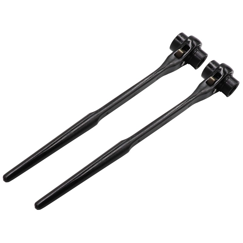 LBY 2-Pack Hexagon Scaffold Quick Wrench, 19mm/22mm Ratchet Spanner Ratcheting