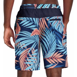 Speedo Pantalones cortos de nataci n Hydro Volley para hombre (Bittersweet, Azul oscuro, Medium