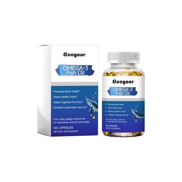 Unbranded Googeer Omega-3 Fish Oil, Relieve Physical Discomfort Supplement Nutrition