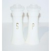 Vintage Tupperware Salt & Pepper Shakers Hourglass 6" Tall