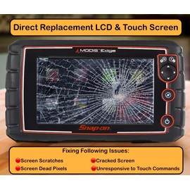SCREENTRONICS LCD Screen Display with Touch Screen Glass Digitizer Compatible Replacement for Snap-On MODIS Edge EEMS341 Diagnostic Automotive OBD Scanner