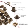 sourcing map 50set M5 x 4mm Chicago Screw Metal Phillips