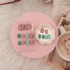 Short Press on Nails Square Solid Color Fake Nails with