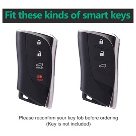 for Clear Lexus Key Fob Cover TPU Car Key Fob Case Fit for Lexus GX ES NX LC RC LS UX 4 Buttons Car Remote Key Case Shell Protector
