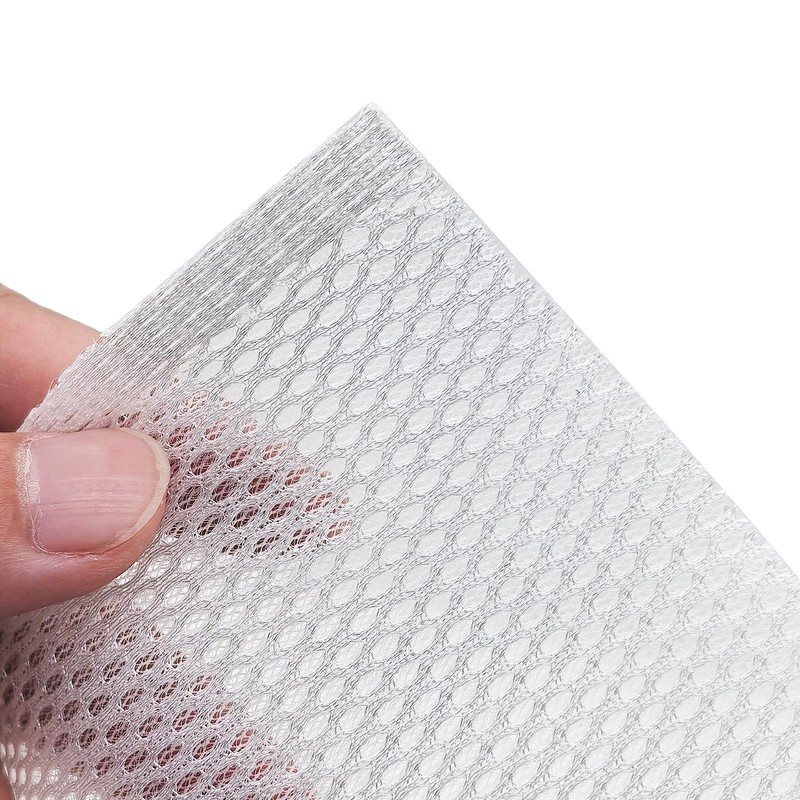 Speaker Grill Cloth，55"x20" Professional-Grade White Mesh Cover Fabric for Home/Stage