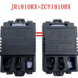 jiaruixin JR1810RX 7 Pin Children's Electric Car 2.4G Bluetooth Remote Control and Receiver Kit Controller Control Box Accessories for Replacement Parts