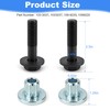 Outopakkle 2 Set Spindle Blade Splined Bushings and Screws Bolts