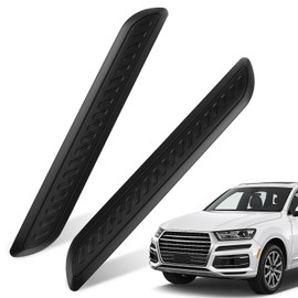 iplusmile Black Car Bumper Guard Strip - 2Pcs Universal Anti-Collision Patch - Anti-Scratch Bumper Protector Trim for Cars SUV Pickup Truck
