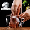 PARACITY Glass Teapot Stovetop 34OZ/1000ml, Tea pot with Removable 18/8
