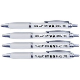 VANESSA'S Pen Hands Off!!, 4 Printed PENS for Vanessa