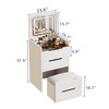 espidoo 3 in 1 Vanity Desk with Mirror: Flip Top