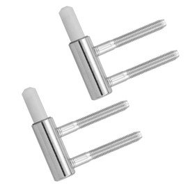 VntMQP 3-Piece Steel Door Hinges, Interior Doors, Wooden Doors, Screw-On Hinges, Nickel-Plated (2 Lower - Nickel Plated)