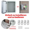 Junction Box Waterproof IP65, Transparent Control Cabinet Outdoor Surface-Mounted Distribution