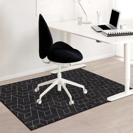 Chair Mat Gaming Office Chair Underlay Floor Protection Mat 90 x 120 cm: Floor Protection Mat Office Chair for Hard Floors, Scratch-Resistant, Non-Slip Home Use Office Use
