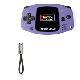 BoxWave Cable Compatible with TinyCircuits Thumby Color - USB Type-C Keychain Charger, Key Ring USB Type-C to Type-A 8 in USB Cable - Jet Black