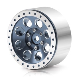 Benedict Harry 1.3" Beadlock Wheel Rims for SCX24 TRX4M Upgrade 1/24 1/18 RC Crawler Car (Titanium)