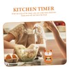 LABRIMP 2pcs Cartoon Animal Shape Mechanical Countdown Timer Cute Timer