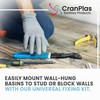 CranPlas Basin Wall Fixing Kit | Connects Basin to Wall