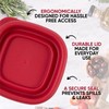 Replacement Lids for Rubbermaid Food Storage Containers - Fits 1/2-Cup