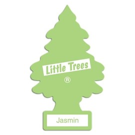 LITTLE TREES LITTLE TREES Car Air Freshener Hanging Paper Tree for Home or Car , "lime green , Jasmin scent