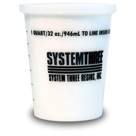System Three White Glass Microspheres, 1 Quart Tub