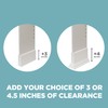 Zenna Home Over The Toilet Storage Leg Extension Kit, Plastic