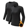 Women's Thermal Athletic Shirts Long Sleeve Compression Baselayer Tops for