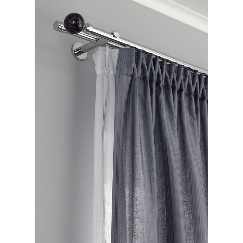 Gardinia Curtain Ring Ø 20 mm Chrom, Metal, Chrome
