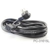 CablesOnline 15ft Flat Plug AC Power Cord, Flat Right-Angle NEMA