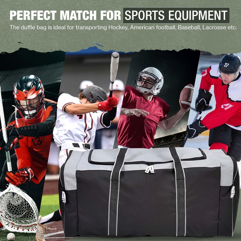 Jetstream Heavy Duty Hockey Bag | Multi Pocket Travel Duffel