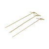100Pcs 15cm 6 Inch Wood Cocktail Picks Knot Skewers Twisted