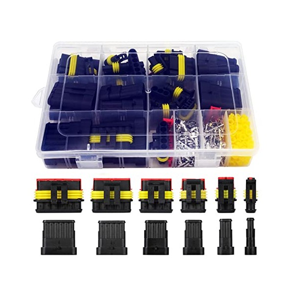 Twippo Twippo 372Pcs Waterproof Automotive Electrical Connectors Quick Connect and
