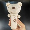 DoerSpace Soft Plush, Handheld Baby Rattle Bear Sensory Toys, Infant