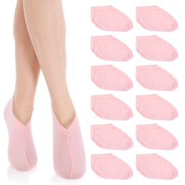 6Pairs Foot Moisturizer Socks, Moisturizing Socks Overnight, Cotton Spa Sock for Cracked Heel Repair, Spa Moisturizings Sock for Women and Men, Pink