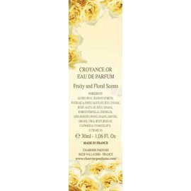 Charrier Parfums - Eau de Parfum 'Croyance Or' Spray - 1.06 FL Oz 30 ml - Made in Provence, France