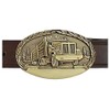 Indiana Metal Craft Logging Truck Engravable Buckle and Belt OBM153B
