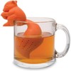 Orange Squirrel Tea Infuser Strainer Filter Portable Tea Strainers and
