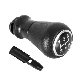 SopwMap 5 Speed Gear Shift Knob Black 5cm Metal ABS Plastic for 3008 508 106 107 205 206 207 301 306 307 308 406 407 408 and C2 C3 C4 C5