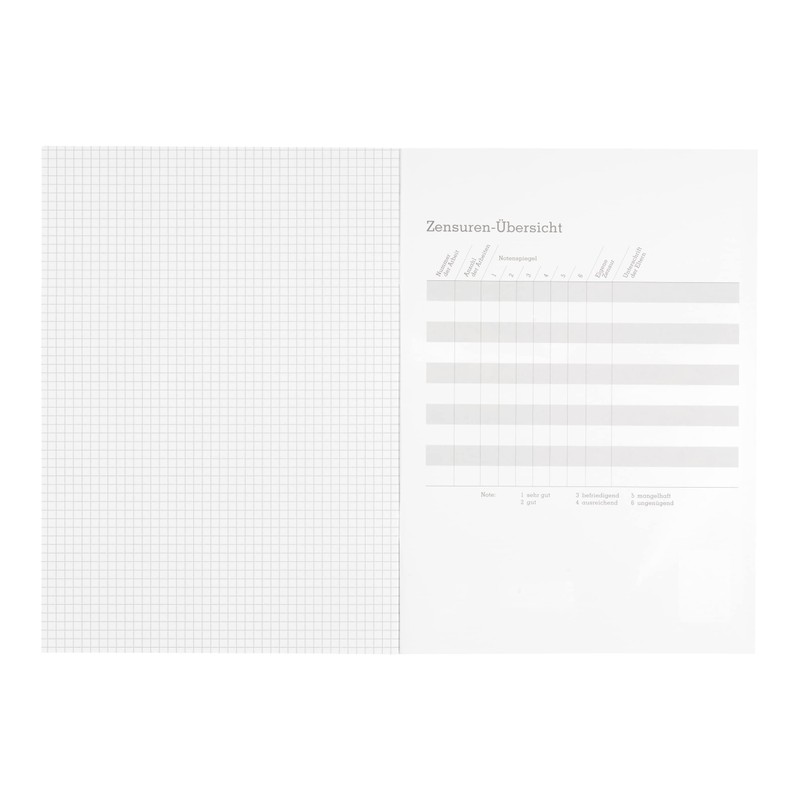 Limit Limit Schulheft A4, 16 Blatt, Lineatur 22, kariert, 5