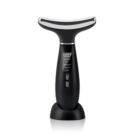 3 Color Facial Massager Tool, Facial Massage Skin Care and Double Chin Neck Massage, Face Sculpting Tool with Thermals, Portable Facial Beauty Devices, Trending Products, Beauty Instrument:_Clooling Black+Hydrating Essenc