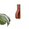 Keyaiira - Medium Brown Leather Wall Hook, Wall Hanging Strap