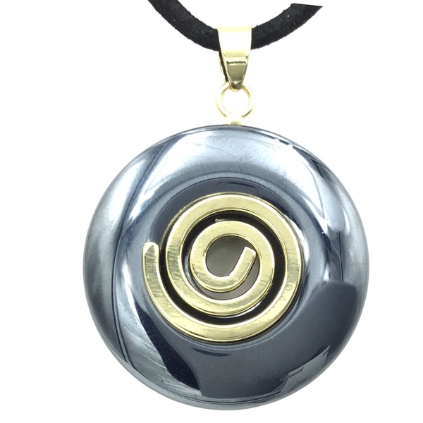 Steinfixx® - Premium Hematite Donut Optional Necklace with Silver or
