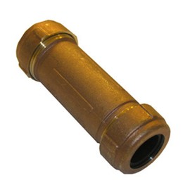 LASCO 160-304NL Brass Moody Compression Coupling, 1/2"/3/4"