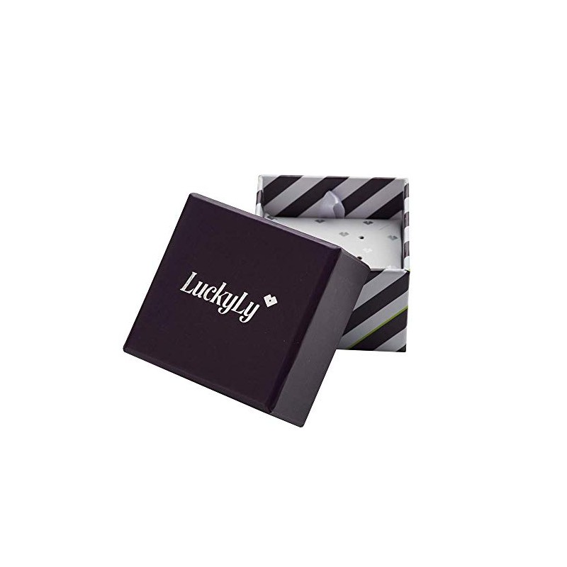 LuckyLy Set de Joyería para Mujer, Collar y Aretes Zirconias,