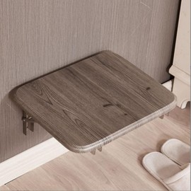 Generic Folding Wall Mounted Shoe Changing Stool, Shoe Wearing Stool Entering Door Stool, high-end Entrance Hall Entrance Foyer Chair, Invisible Household Folding Stool, Bathroom Folding Stool (Grey)