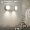 GRUENLICH LED Emergency Light with Battery Backup, 2 Adjustable Bug