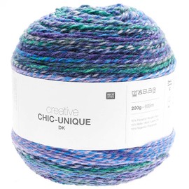 Rico Chic Unique Dk Bobbel Gradient Wool for Knitting or Crocheting (07 Aqua)