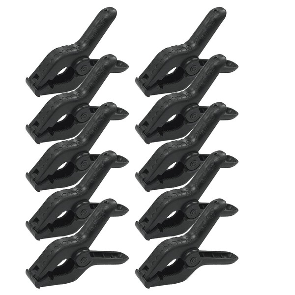 PARTYSAVING 10 pcs 4.25 Inch Spring Clamps with Premium Nylon (1.5-inch jaw opening, 1 .25-inch throat depth) APL1321