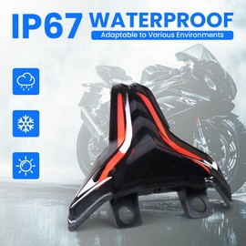 ONE.K.S Motorcycle LED Tail Lights RGB Control for Ninja400 250 ZX25R ZX4R ZX6R ZX10R Z1000.R Z400 Z250 Rear Brake Light DRL with Turn Signals Sequential Dynamic Indicator