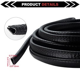 Protector de Borde de Puerta de Automóvil, Protectores de Puerta de Automóvil de Goma Sin Pegamento, Accesorios de Automóvil de Goma en Forma de U, Pr